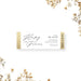 Elegant ticket-style wedding invitation, designed to resemble a wedding party pass or event entry ticket.