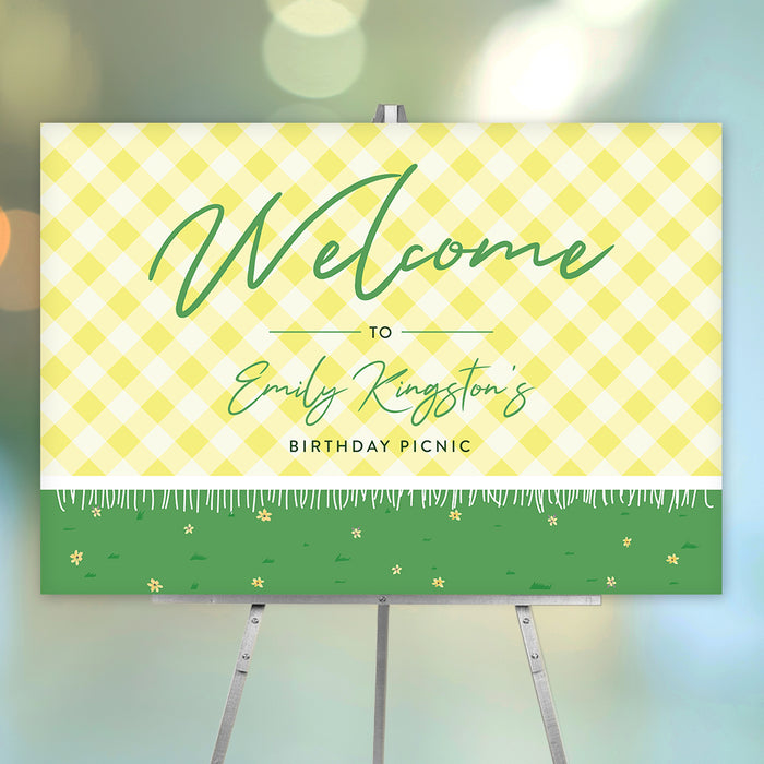 Spring Birthday Party Invitation for Picnic in the Park