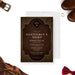 Western cowboy bachelor party invitation template with vintage gentlemen’s night design. Perfect for birthdays, stag parties, and masculine events.