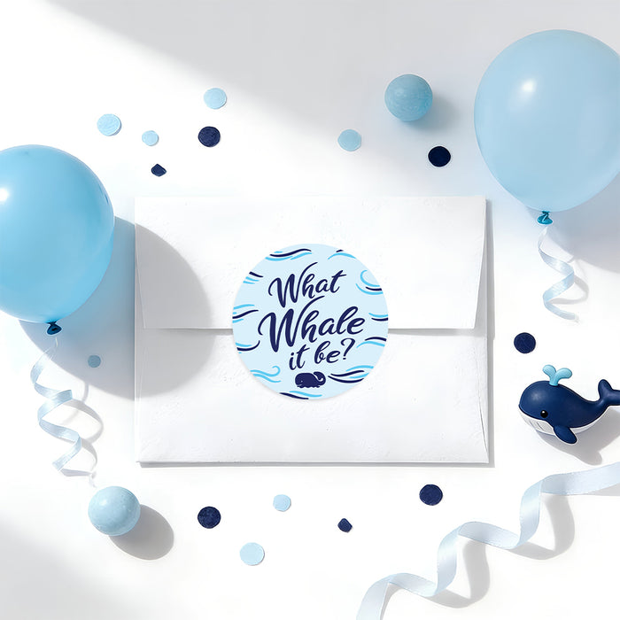 Personalized Whale Gender Reveal Party Invitation