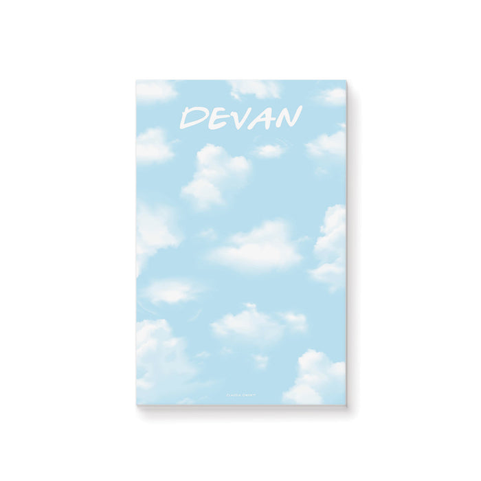 Personalized Blue Sky Notepad with Fluffy White Clouds, Cute Cloud-themed Writing Pad, Sky Inspired Birthday Notepad Favor