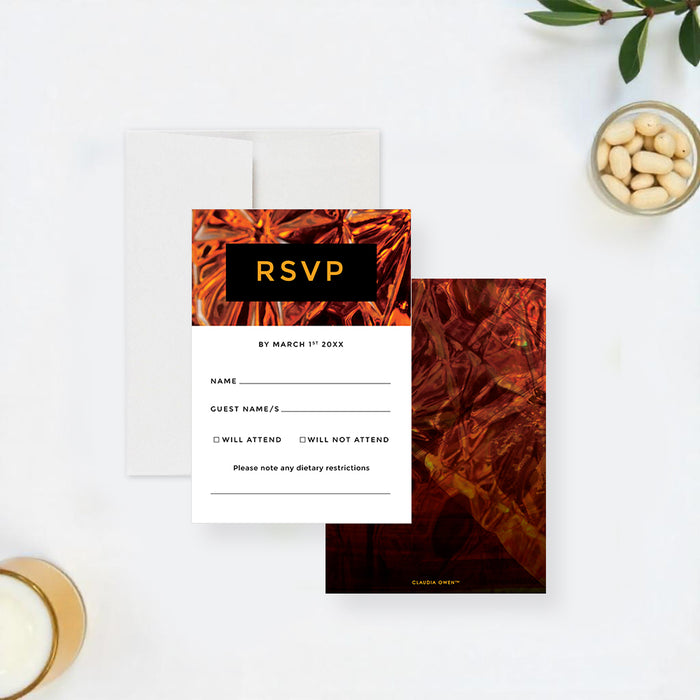 Whiskey Birthday Invitation for Men Cocktail Party Theme