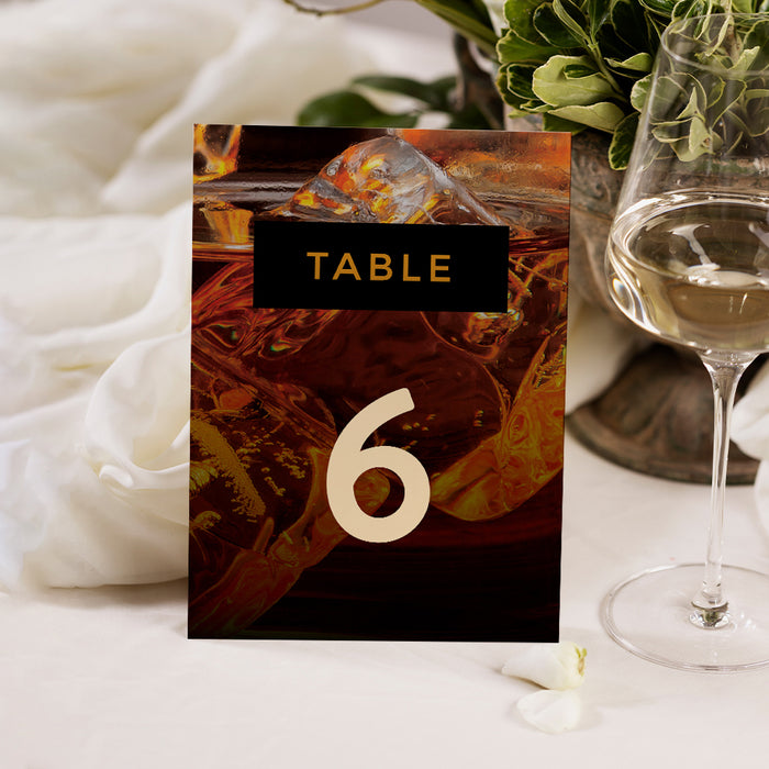 Whiskey Birthday Invitation for Men Cocktail Party Theme