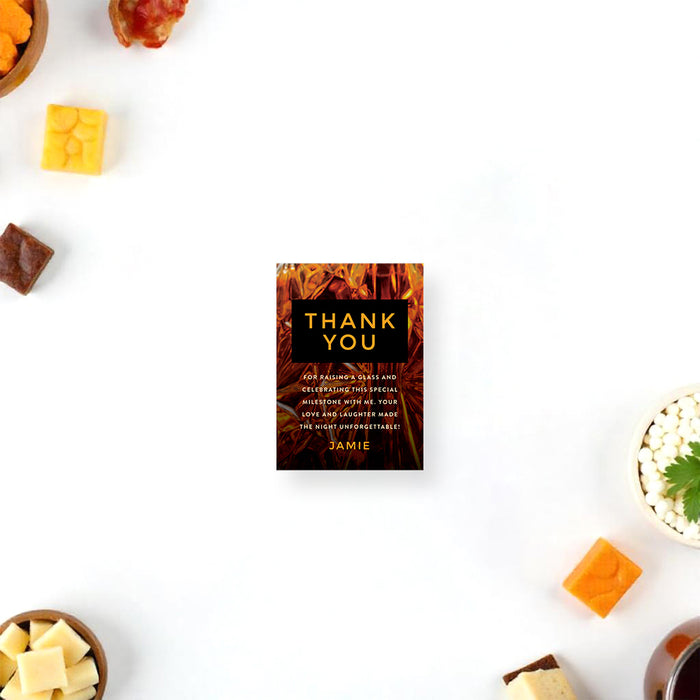 Whiskey Birthday Invitation for Men Cocktail Party Theme