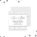 Elegant quinceanera save the date card featuring silver diamond graphics for a stylish Sweet 15 celebration.-front