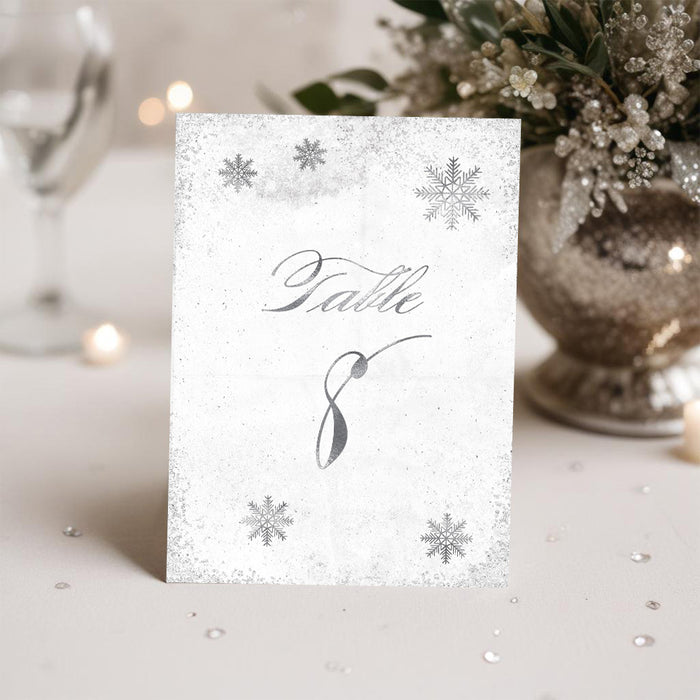 White Christmas Party Invitation Elegant Winter Gala Design