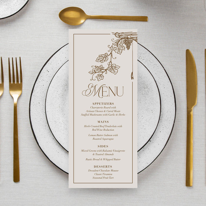 Aged to Perfection Invitation Elegant Wine Birthday Card