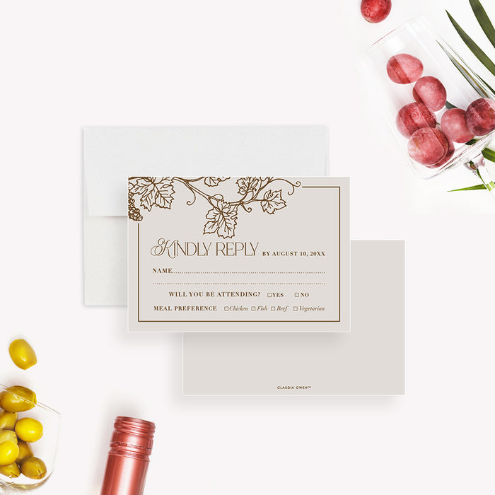 Aged to Perfection Invitation Elegant Wine Birthday Card