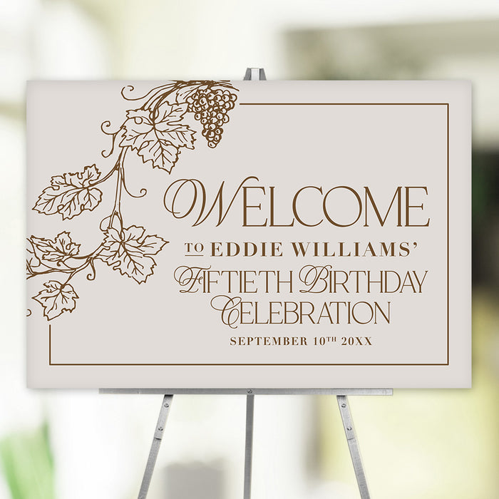 Aged to Perfection Invitation Elegant Wine Birthday Card