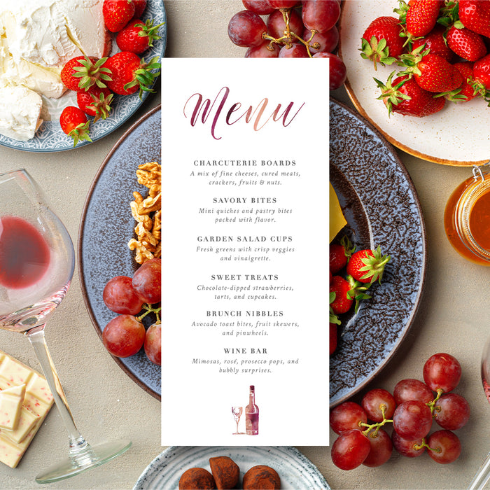 Wine Bachelorette Party Invitation Elegant Winery Celebration