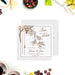 Elegant vineyard save the date card featuring a grapevine design for winery wedding celebrations.-front