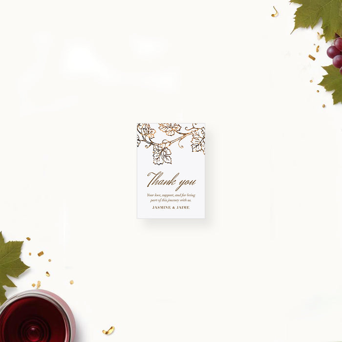 Elegant Vineyard Wedding Invitation Wine Theme Design