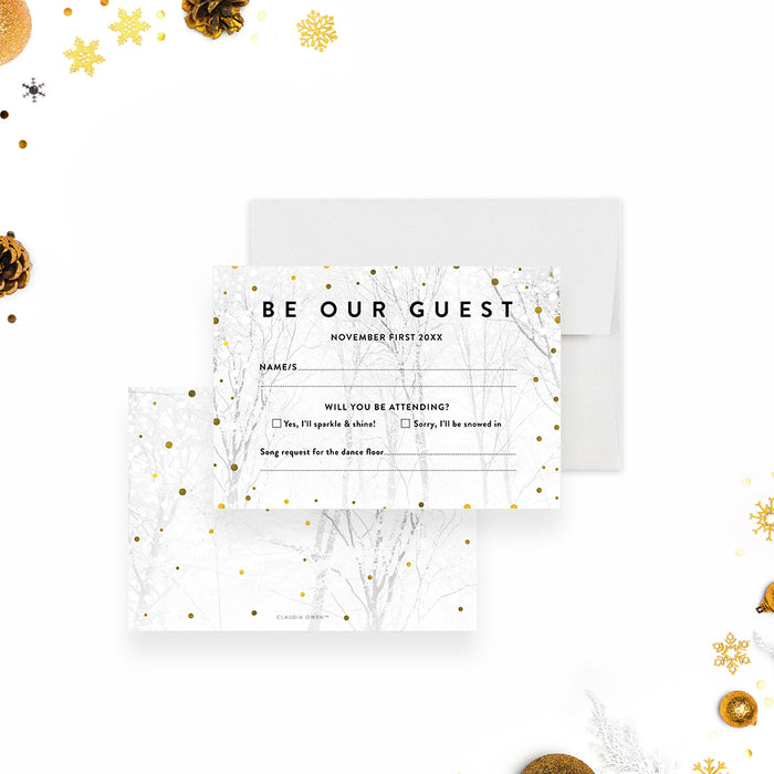 Winter RSVP card