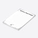 winter-themed notepad with deer illustration and silver accents for holiday notes and lists-side