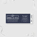 holiday after-party ticket invitation with navy chalkboard-style design, winter cocktail icons, and custom event details for a post-holiday celebration.