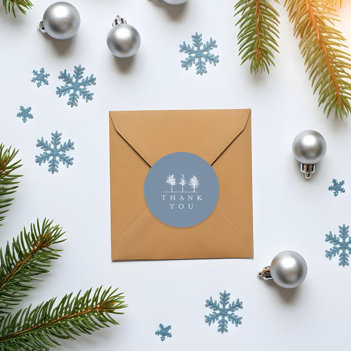 Winter Holiday Party Invitation Snowy Tree Christmas Party Invitation