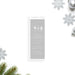 Winter wonderland ticket invitation featuring snowy trees on a soft gray background designed in an admit one ticket style for holiday parties and winter celebrations.
