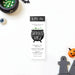 Witch’s brew ticket invitation featuring a bubbling cauldron design, perfect for witch-themed or Halloween parties.