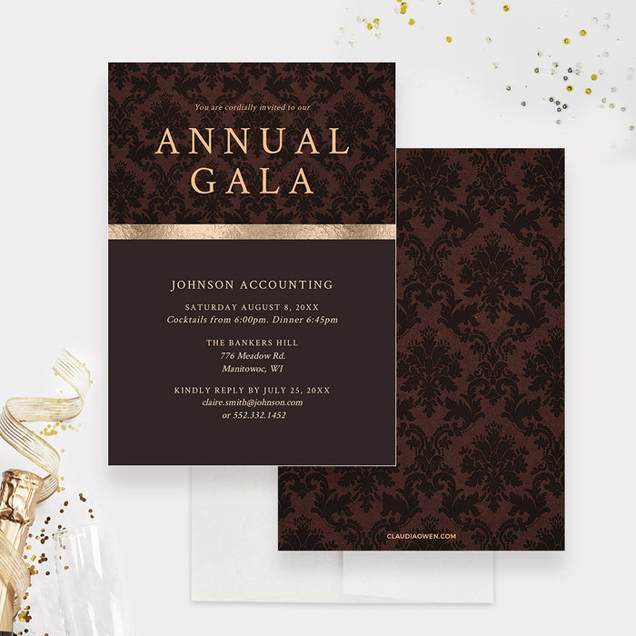 Annual Gala Invitation Instant Download, Business Anniversary Invites Digital Download, Formal Work Event Invitation, Retirement Party Invitation, Work Party Invites