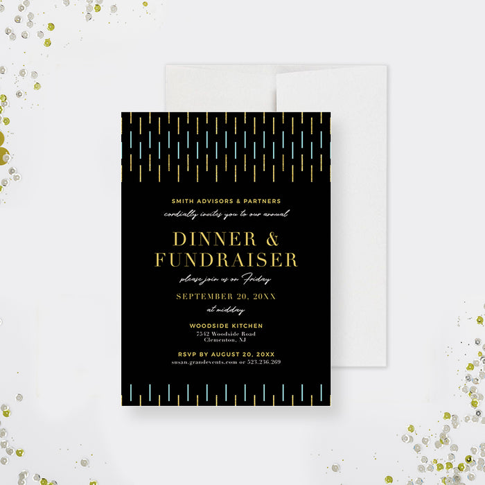 Dinner and Fundraiser Invitation Template, Charity Event Digital Download, Business Dinner Party Invite, Fundraising Gala Invitation, Custom Annual Employee Dinner Invites