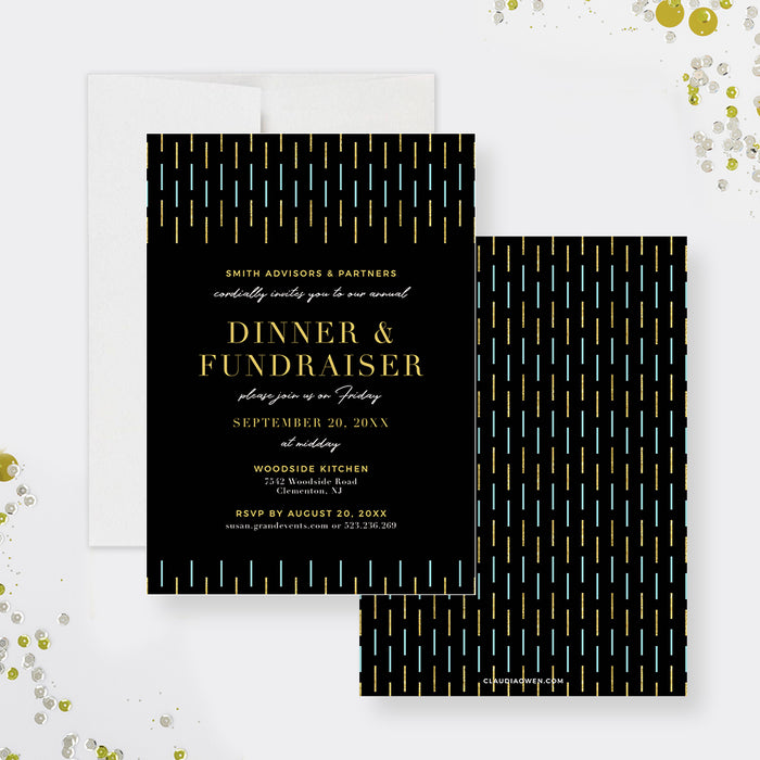 Dinner and Fundraiser Invitation Template, Charity Event Digital Download, Business Dinner Party Invite, Fundraising Gala Invitation, Custom Annual Employee Dinner Invites