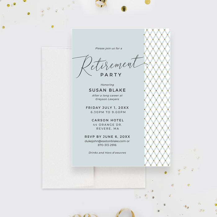 Elegant Retirement Party Invitation Sample 25+ Retirement Party