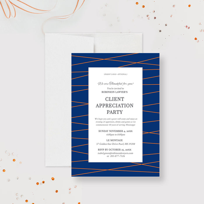 Client Appreciation Party Invitation Editable Template, Corporate Party Digital Download, Professional Business Event Work Party Invites