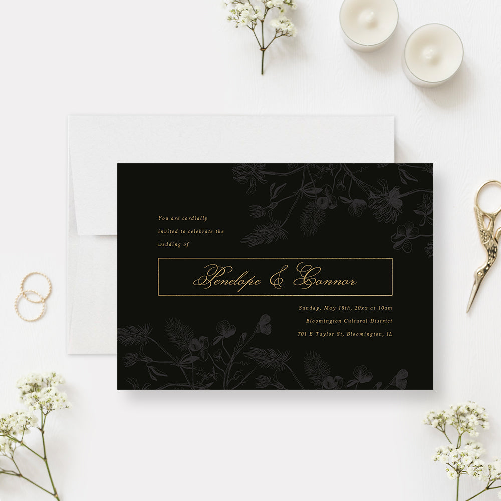 Printed Vintage Wedding Invitations