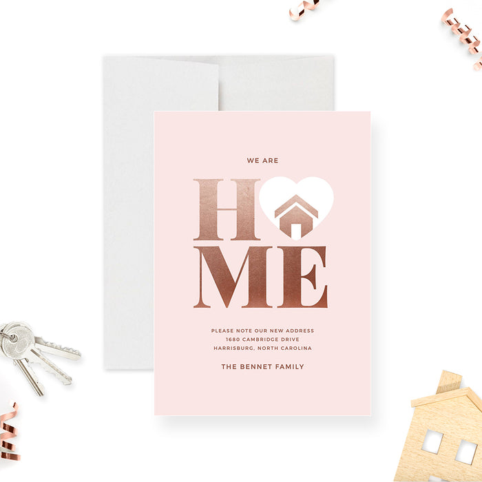 New House Card, New Home Announcement Template, New Address Digital Print, Printable Moving Cards, We Are Home Change of Address Cards