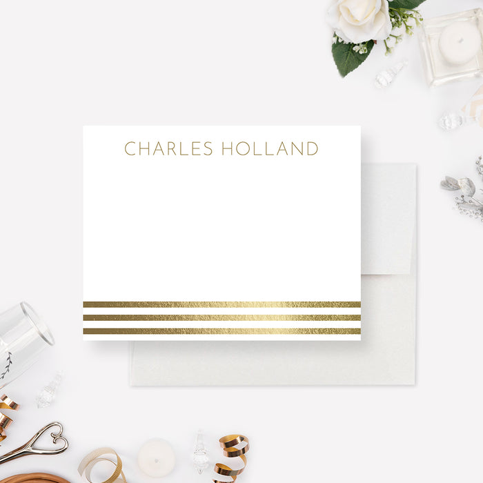 Classy Wedding Thank You Cards, White and Gold Anniversary Party Thank You Note Card, Fancy Thank You Notes, Elegant and Modern Professional Thank You Cards