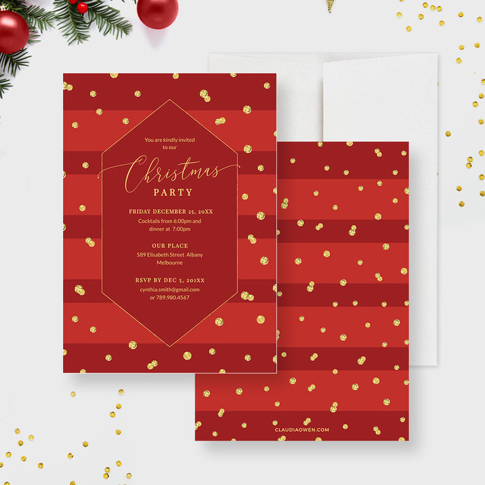 Corporate Holiday Party Invitation Templates Free Christmas Party
