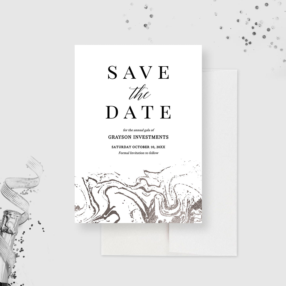 save the date template business