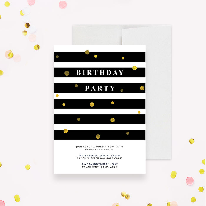 21st surprise birthday invitations