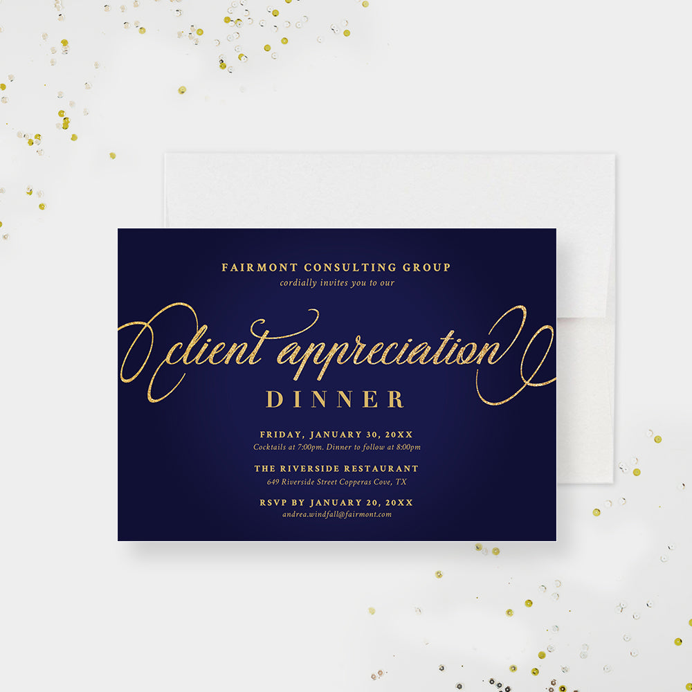 Client Event Invitations Client Dinner Invitation Examples Silver Glittery Ticket Invitation