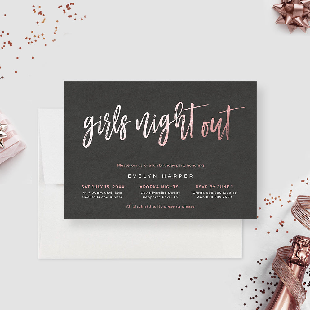 Girls Night Out Invitations