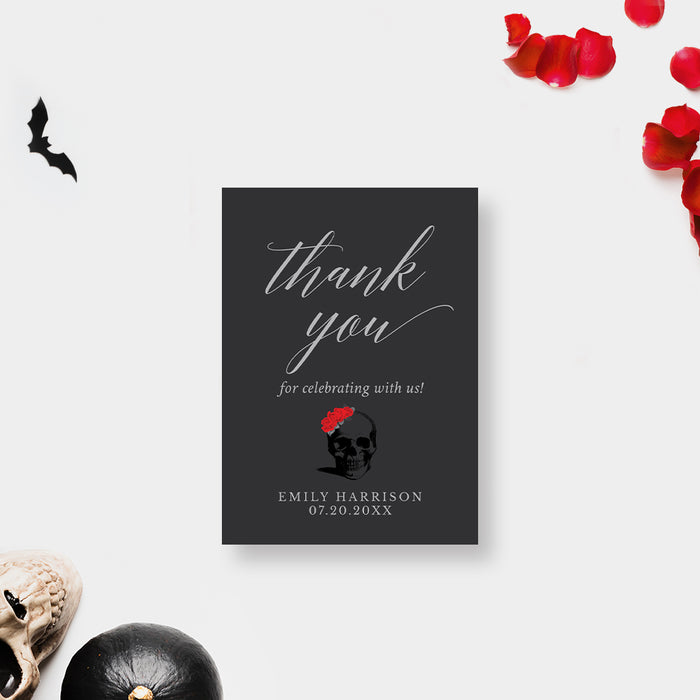 Funeral for my Youth Party Invitations with Red Roses, Death to my Twenties Invites