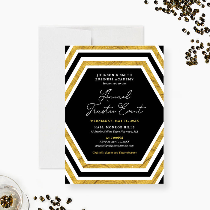 Elegant Business Party Invitation Editable Template, Corporate Business Party Printable Digital Download, Work Event