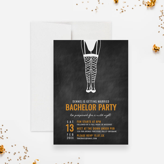 Gay Bachelor Party Invitation Template, Male Stripper Wild Celebration, 21st 30th 40th 50th Gay Birthday Invite Digital Download, Gay Groom, Come Out and Party, Pride Party Invitation