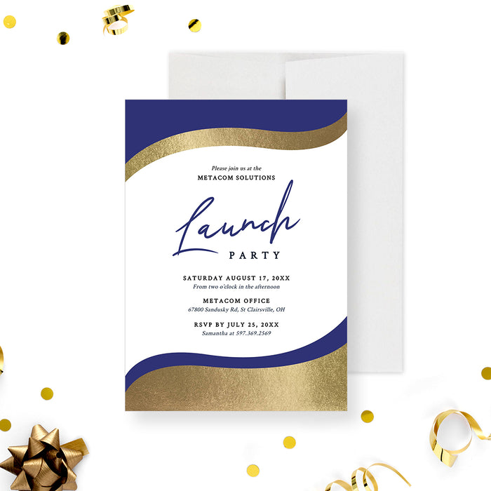 Launch Party Invitation Template, Annual Appreciation Dinner Invites Digital Download, Business Grand Opening, Company Dinner Instant Download
