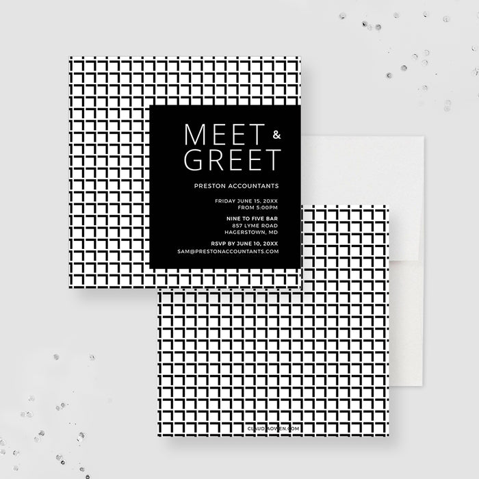 Meet and Greet Invitation Editable Template, Company Dinner Invites Digital Download, Corporate Party, Business Event Modern Invitations, Appreciation Dinner Invites