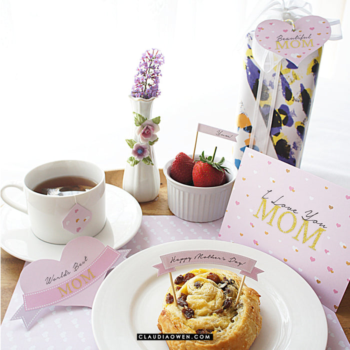 Mother's Day Breakfast In Bed Printable DIY - Mom