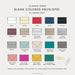 Blank colored envelopes for note cards and invitations in assorted colors