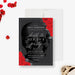 digital Death to Her 20s invitation template with gothic skull and red roses for a funeral for my youth 30th birthday party