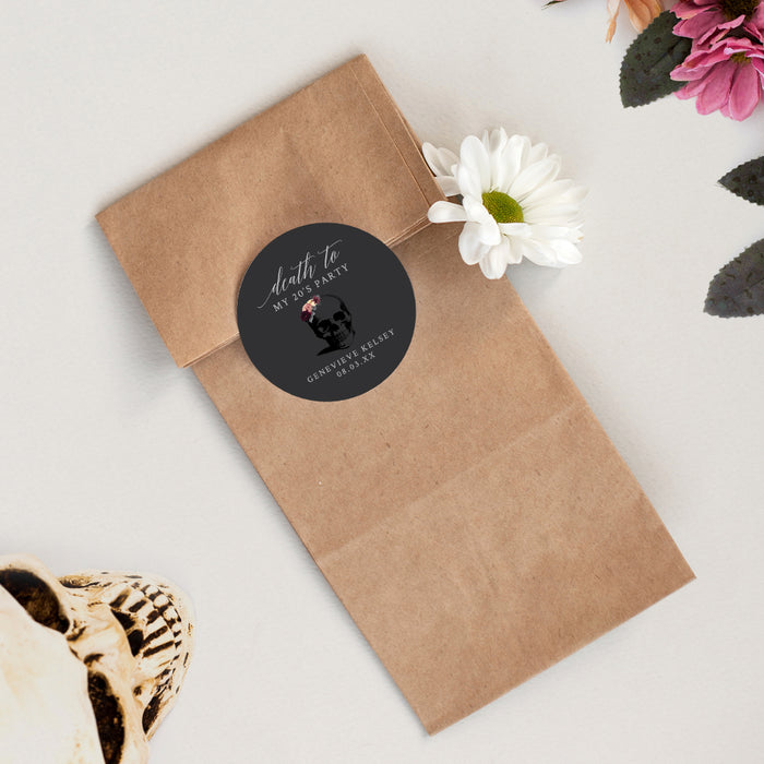 Death to My Twenties Funeral‑Style Party Invitation Floral Theme