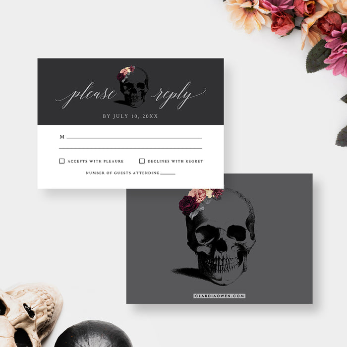 Death to My Twenties Funeral‑Style Party Invitation Floral Theme