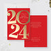 elegant 2024 digital happy new year greeting card for business
