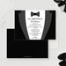 Tuxedo Birthday Party Invitation, Suit Invitation Bow Tie Men&#39;s Invitation, Mens Birthday Black Tie 40th 50th 30th 70th Birthday