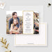 Simple Wedding Photo Card Invitation Marriage Invites, Modern Wedding Photo Thank You Note Elopement Announcement Card, We Eloped