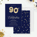 90th Birthday Party Invitation Template, Ninetieth Ninety Birthday Balloon Digital Download, 90th Business Anniversary Editable Invite