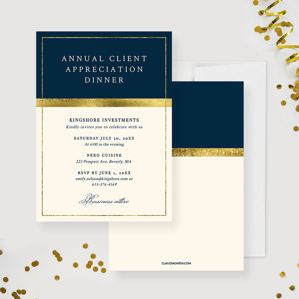 Company Party Invitation Matching Set Template, Corporate Party Printa — Claudia Owen